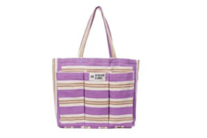 Antonia Utility Tote Candy Stripes